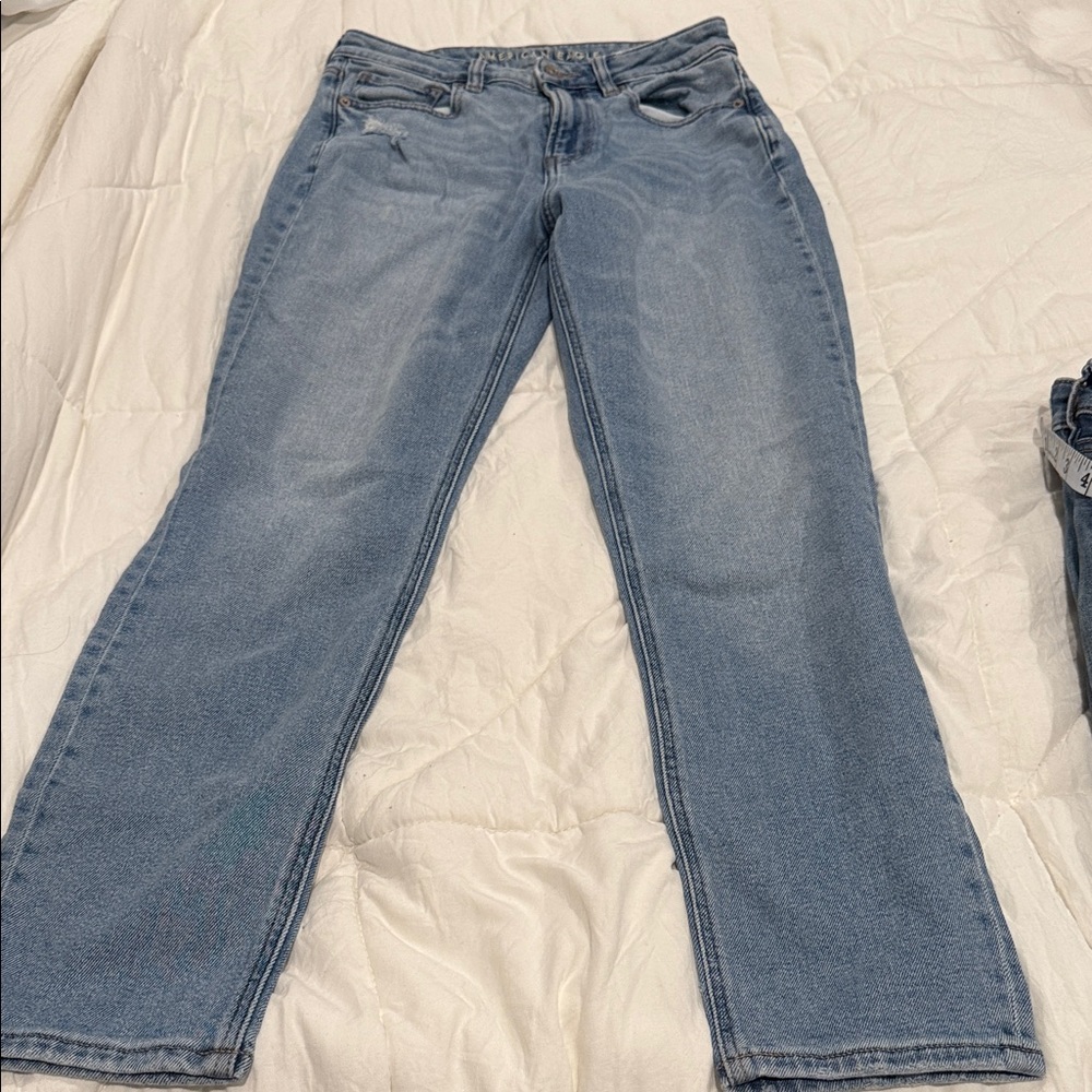 American Eagle Outfitters Light Blue Straight Leg Jeans